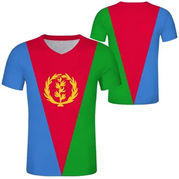Тениска с флага Eritreans, Мъжка тениска с къс ръкав, Безплатна потребителска тениска с име и номер на Държавата Еритрея, трикотажная hoody