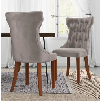 Трапезни столове Ember Интериори Трапезария стол с кичурите Clairborne, комплект от 2 части на мебели за трапезария