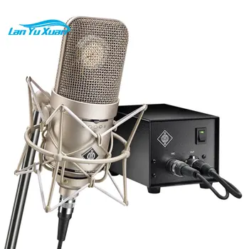 Тръбен микрофон M149 Модерен тръбен микрофон M149 професионален студиен микрофон за аудиовещания с блок захранване