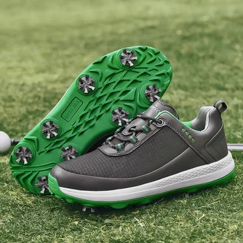 Удобни Обувки за голф Мъжки Кожени Спортни обувки за голфъри Мъжки Спортни обувки за лека атлетика Маратонки за голф Лека Обувки Маратонки за голфъри