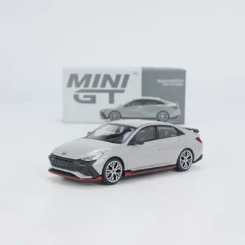 Украса за колекция модели автомобили Hyundai Elantra N Cyber от сплав Mini GT в мащаб 1: 64