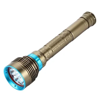 Фенерче за гмуркане DX7, седем лампи T6/L2, въртящ се превключвател с магнитно управление, водоустойчив, 80 м, се предлага от производителя