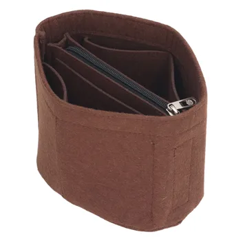 Фетровая чанта в чантата си, просто с цип, за съхранение, Бочкообразная фетровая чанта-портфейл, чанта, подложка за Чанти