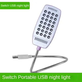 Ярък превключвател Тип USB Преглед на Портретно Осветление лампа в общежитието Лампа за Четене Нощно Нов В Night Light 28 Преносими Led