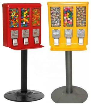триглав съраунд подскачащи топката за бонбони, уличен автомат за продажба на тройната бонбони